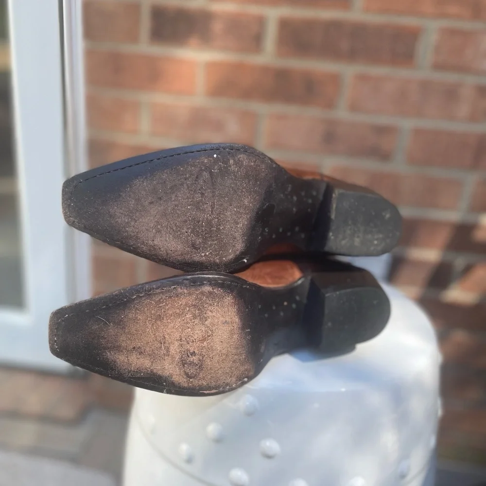 Old Gringo Women’s Brown Western Cowboy Boots with Turquoise Embroidery 6B - Picture 10 of 12